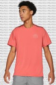 Resim Nike Rise 365 Run Division Short Sleeve Reflectörlü Erkek Koşu Tişörtü Pembe 