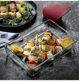 Resim Paşabahçe Premium 59334 Borcam Dikdörtgen Fırın Tepsi 