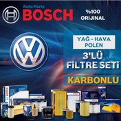 Resim Vw Tiguan 1.4 Tsı Bosch Filtre Bakım Seti 2010-2015 (495301224) 