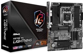 Resim ASRock X670E PG Lightning ATX Anakart AMD AM5 Ryzen 8000 ve 7000, DDR5, 4x M.2 SSD, 4K 120Hz, AMD Expo, USB Type-C 