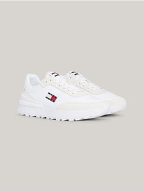 Resim Tommy Hilfiger Erkek Marka Logolu Geri Dönüştürülmüş Polyster Üst Kısımlı Kauçuk Ve Doğal Kauçuk Kaplamalı Dış Tab 