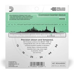 Resim AyrStore D'Addario EZ920 012 Akustik Gitar Teli 85-15 MED LITE 