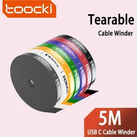 Resim Toocki Kablolu Düzenleyici Kablolu Yönetim Yırtılabilir Organizador Cables Winder Ties Telefon Aksesuarları Tel Kablo Düzenleyici ve Kablolar 