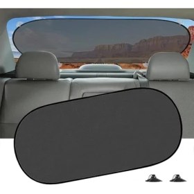 Resim Cekar Store Vantuzlu Arka Cam Güneşlik Perde – 100X50 cm | Uv Korumalı, Katlanabilir Oto Güneş Engelleyici Gölgelik | Araba Için Güneşlik Perde 