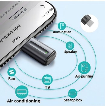 Xindoker "kızılötesi Akıllı Uzaktan Kumanda - Tv, Klima, Projeksiyon İçin Mikro Usb Bağlantılı"
