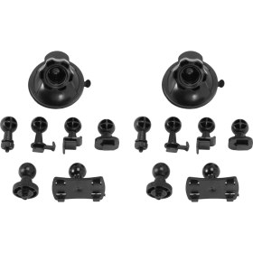 Resim Explosion1 12 Tip Adaptörlü Çizgi Cam Tutucu Için 2x Araba Vantuz Dvr Kamera Sürüşü Için 360 Derece Açılı Araba Montajı (Yurt Dışından) 