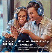Resim Gümüş Oneodio A70 Kablosuz Bluetooth 5.2 Kulaklık 72 Saat Kulak Üstü Yüksek Çözünürlüklü Ses 3.5mm / 6.35mm Mikrofonlu Kablolu Studio Dj Kulaklık 