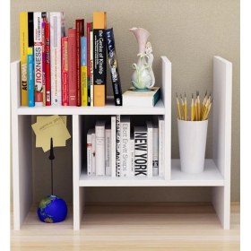 Resim Ferah Mobilya Ferah Masaüstü Düzenleyici Raf 1.sınıf mdf çok amaçlı tezgah üstü kitaplık, baharatlık 