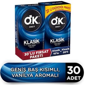 Resim Okey Klasik Prezervatif 30'lu 