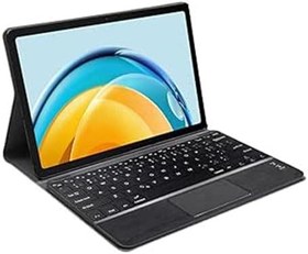 Resim Microcase Xiaomi Redmi Pad Se 11 inch Tablet Bluetooth Touchpad Klavye + Standlı Suni Deri Kılıf -BKK5 