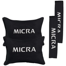 Resim Nissan Micra Nakışlı Otomind Boyun Yastığı Seti 