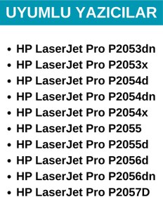 Resim TecHarbor 05X-CE505X Muadil Toner Yüksek Kapasiteli / HP LaserJet Pro P2054dn Yazıcı Uyumlu 