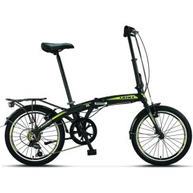 Resim Ümit 2036 Foldıng Katlanır Bisiklet V 20 Jant 6 Vites Black Lıme Çok Renkli 