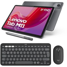 Resim Lenovo Tab M11 11" 4GB 128GB WUXGA WiFi - LTE Tablet ZADB0231TR Tab Pen - Logitech Pebble 2 Kablosuz Klavye Mouse Lenovo