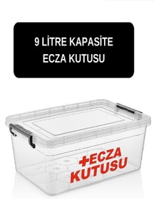 Resim DEEMBRO Ecza Kutusu 9 Lt Ilk Yardım Ecza Dolabı Çantası Ilaç Kutusu Ilaç Saklama Kabı Kutusu Ilaç Dolabı 