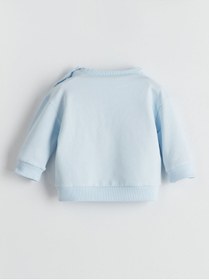 Resim LC Waikiki LCW Bisiklet Yaka Baskılı Erkek Bebek Sweatshirt 
