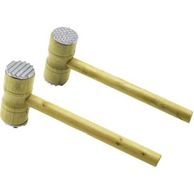 Resim Light up METAL ÇİFT BAŞLI AHŞAP SAPLI TOKMAK - ET DÖVECEK TOKMAK= 4.3 X 10CM SAPLI=25.5CM 