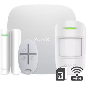 Resim Ajax Hubkit Plus Kablosuz Alarm Seti Wifi / StarterKit Plus Seti Beyaz 