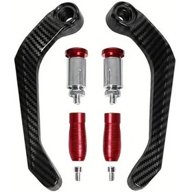 Resim Cloudstore 1 Adet Evrensel Kırmızı Karbonitriding Motor Fren Kolu Koruyucusu 250nk Elektrikli Scooter Koruma 
