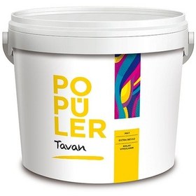 Resim Popüler Su Bazlı Mat Plastik Tavan Boyası Mat Beyaz 10 Kg 