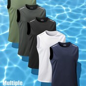 Resim Erkekler için Hafif Nefes Alabilir Hızlı Kuruyan Atletik Tank Top - Koşu, Spor Salonu, Triatlon & Plaj İçin Nem Çeken Antrenman Gömleği - Çoklu Renk Seçenekleriyle Yumuşak Kolsuz Eğitim Gömleği, Spor Salonu Tişörtleri, Koşu Ekipmanı, Günlük Spor Giyim, Dayanıklı Yapı, Fitness Tutkunları 