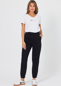 Resim Kadın Nenya Şalvar Jogger Pantolon - Siyah - SİYAH / XL / 25 