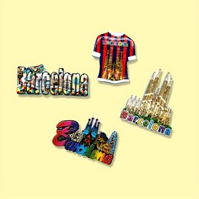Resim 1pc Reçine Sagrada Familia Manyetik, Klasik Barselona Seyahat Hatırası, Renkli Ev Dekoru, Barselona Aşıkları İçin İdeal, İç Mekan Kullanımı, Güç Gerekmez 