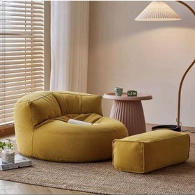 Resim Good Night Twist Yeni Nesil Armut Kanepe & Puf & Berjer Takım Sarı 