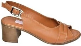 Resim fox SHOES P555452903 Hakiki Deri Kalın Topuklu Kadın Sandalet 