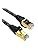 Resim Yeni Nesil 10 Metre Cat 7 Patch Kablo Cat 7 Ethernet Kablosu 10Gbps Internet Kablosu On Metre Siyah 