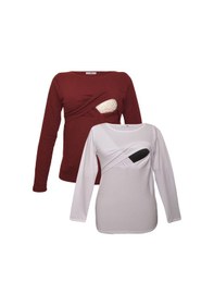 Resim Luvmabelly Myra2703_2708 Emzirme Tshirt Seti 