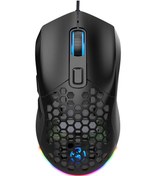 Resim Maiyame Hxsj X300 RGB Arkadan Aydınlatmalı Kablolu 6 Düğmeli Programlanabili Mouse 