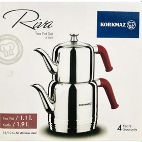 Resim Korkmaz A189 Riva Çaydanlık Takımı 