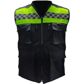 Resim Forte Gt 2001186 Cepli Motosiklet Reflektif Yelek Sarı Siyah 