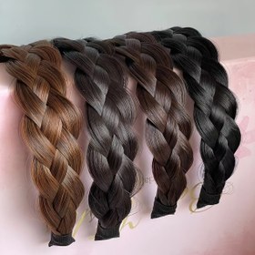Resim 1 adet Kadınlar için Fantazi Temalı Polyester Örgülü Saç Bandı, Kaymaz Dişli Kıvırcık Dokulu, Beyaz Saç Kapatma ve Şekillendirme için Geniş Saç Bandı 