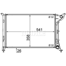 Resim BEHR 8MK376769-11 Su Radyatörü Cooper 01- 1.6 16V One 