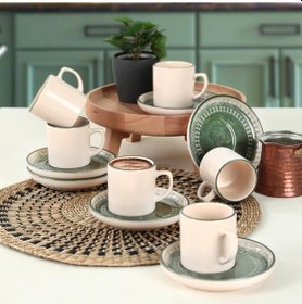 Resim Keramika Maya Nordıc Kahve Fincan Takımı 12 Parça 6 Kişilik - 20789-98 