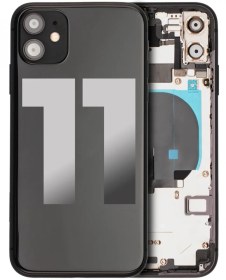 Resim iPhone 11 Kasa Kapak Siyah Boş 