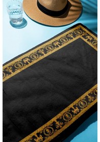 Resim Dijital Baskı Plaj Deniz Havlusu Modern Desenli Peştamal Hvl0086 Renkli 