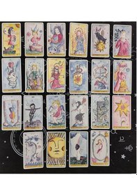 Resim Fournier Tarot Kartları De Luz Light Işık Tarot Kartları Destesi 