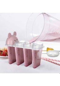 Resim 4'lü Kolay Şekillendirici Sevimli Çocuk Meybuz & Dondurma Kalıbı Ap-9179 Renkli 