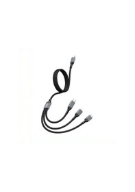 Resim Go-des Gd-uc617 3in1 Type-c To Lightning/type-c/micro Usb Ultra Hızlı Pd Şarj Kablo 100w 1.2m Siyah 