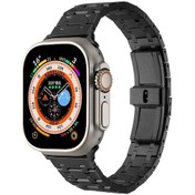 Resim iOS Uyumlu Watch 44mm Kordon Zincir Dizayn Metal Kordon 83 