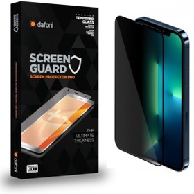 Resim Dafoni Iphone 13 Pro Max Uyumlu Full Privacy Tempered Glass Premium Cam Ekran Koruyucu 