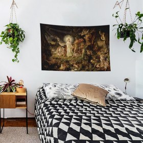 Resim The Quarrel of Oberon and Titania Duvar Örtüsü - 60 cm x 90 cm 