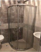 Resim nokta duşakabin 100x100 Oval Teknesiz Cam Duşakabin 6mm 