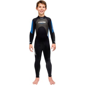 Resim Cressi Morea Wetsuit Junior Dalış Elbisesi - 3MM/13/14 YAŞ / BLACK/BLUE 