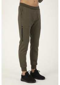 Resim Maraton Sportswear Regular Erkek Ribana Paça Basic Açık Haki Eşofman Altı 21299-açık Haki Açık Haki 