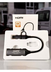 Resim Hdmı Video Capture 4k Video Aktarıcı Hdmı Video Capture Card Usb 2.0 Ve Type-c Görüntü Aktarıcı 