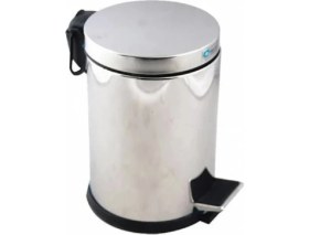 Resim Depposite Tuvalet Banyo Mutfak Için 3 Litre Pedallı Çöp Kovası Paslanmaz Çelik Çöp Kutusu 